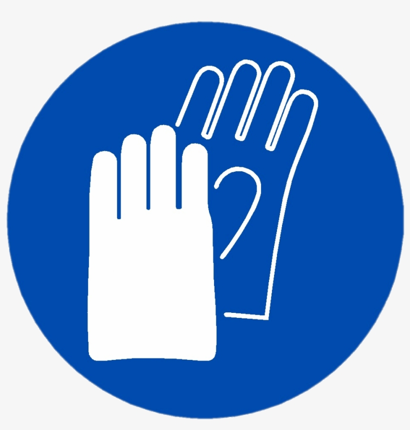 Hand Protection Symbol - Hand Protection Safety Sign, transparent png #423704