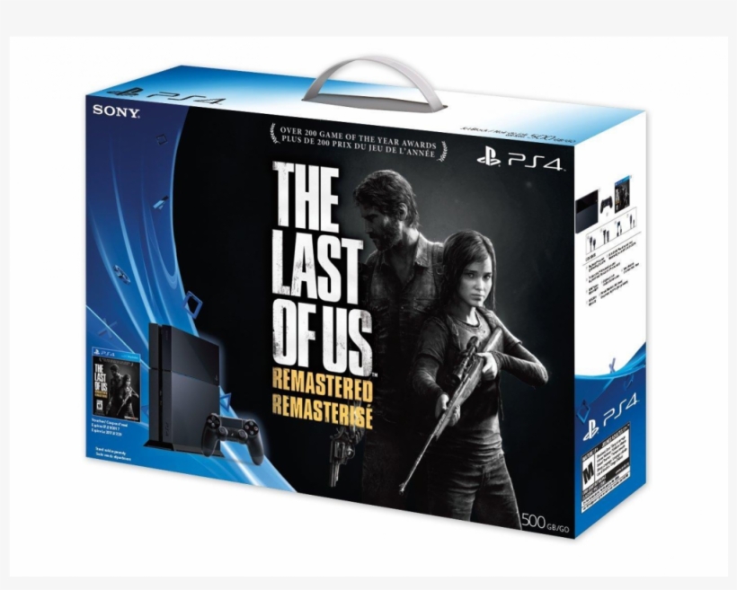 Auction - Sony Ps4 500gb Console The Last Of Us Remastered, transparent png #424111