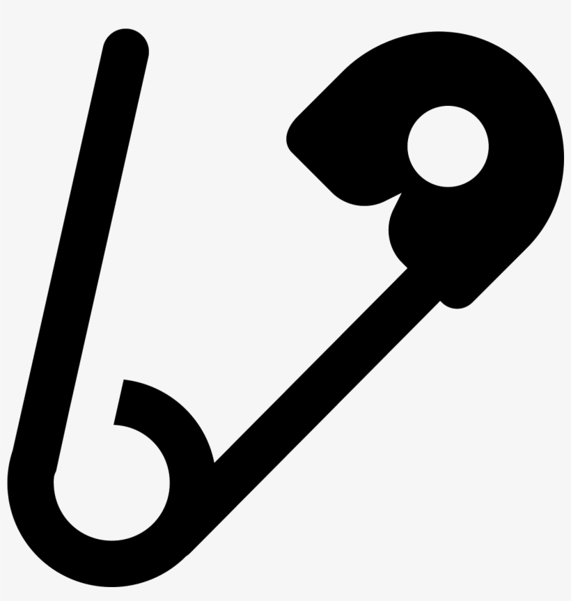 Safety Pin Icon - Icon, transparent png #424172