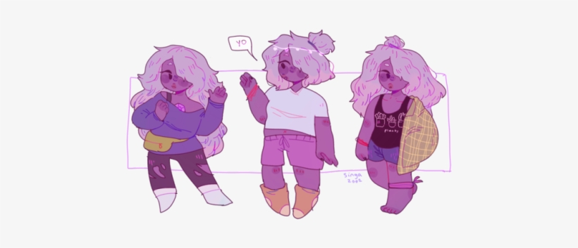 Some Steven Universe Fanart Steven Universe Amethyst Fanart Free Transparent Png Download Pngkey