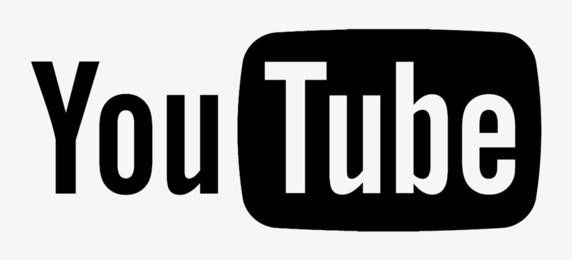 Youtube Logo Black Color Png - Youtube Logo White Svg, transparent png #425165
