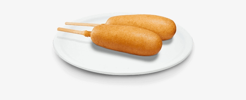 Corndog - Corn Dog On A Plate, transparent png #425391