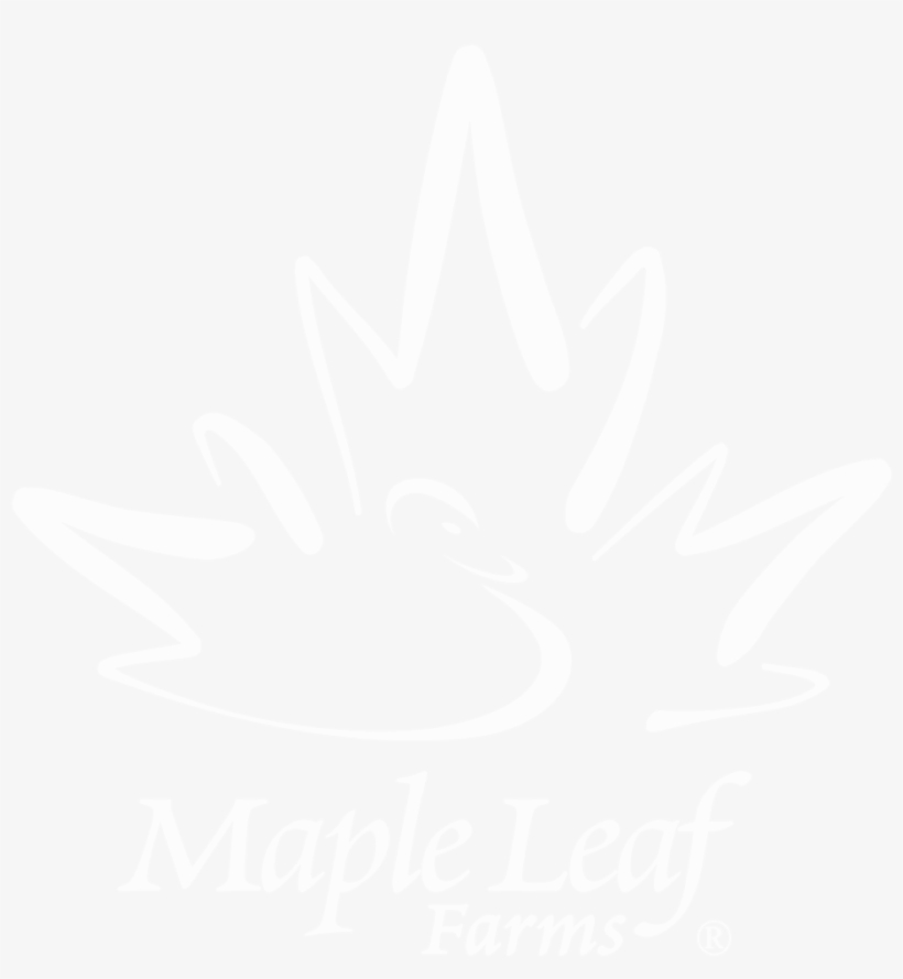 White Youtube Logo Png - Maple Leaf Farms Logo, transparent png #425582