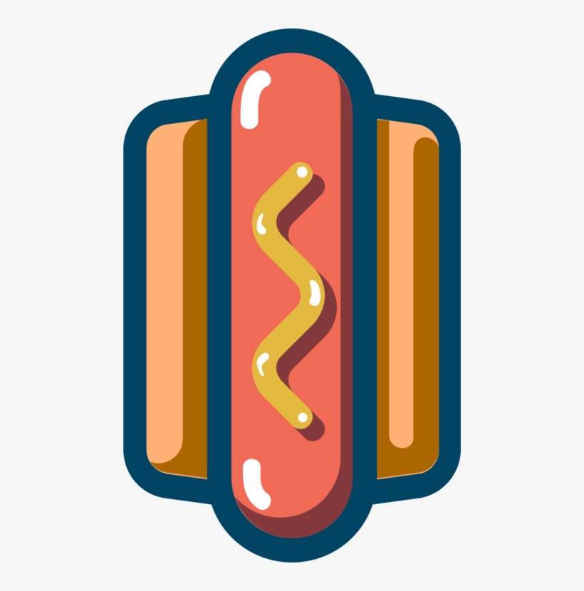 Chicago-style Hot Dog Fast Food Corn Dog Ham - Hot Dog And Hamburger Logo, transparent png #425599