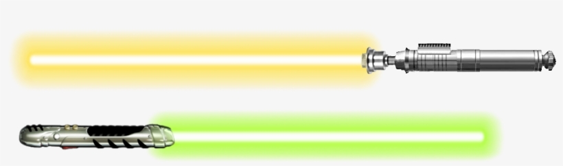 Lightsaber And Lightsaber Shoto (chartreuse) - Cylinder, transparent png #425887