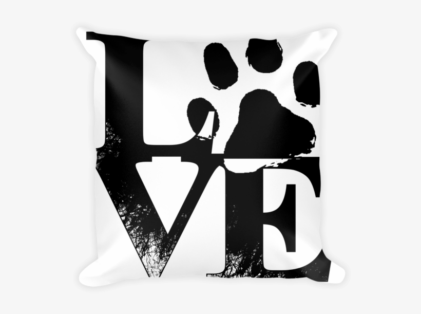 Love Paw Print Pillow - Puppy Paw Prints Png, transparent png #426388