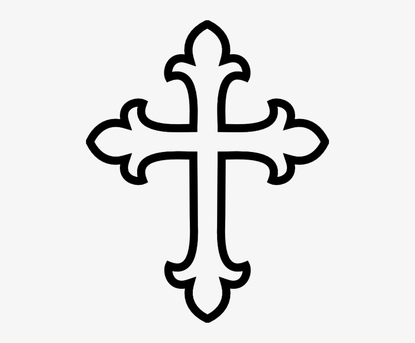 Catholic - Cross Clipart Black And White, transparent png #426581