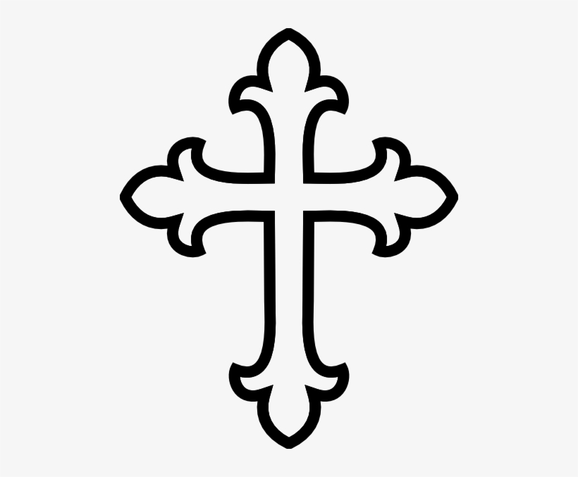 Crucifix Clipart Black And White