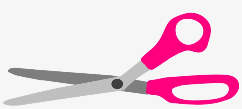Scissors Pink Sharp Equipment Tool Steel M - Pink Scissors Clipart, transparent png #426587
