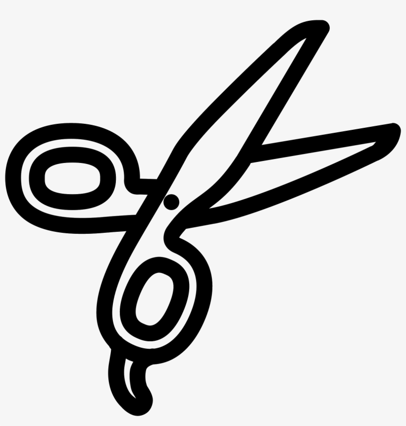 Barber Scissors Icon - Hair Scissors Cartoon, transparent png #426613