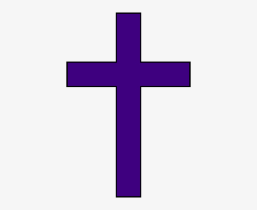Catholic - Cross - Clipart - Purple Cross Png - Free Transparent PNG