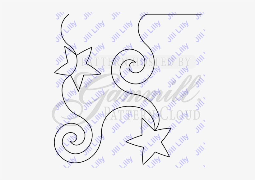 Stars N Swirls Key Border - Pattern Search, transparent png #427157