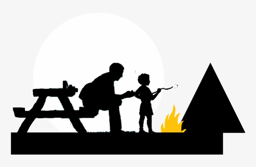 Camping Silhouette, transparent png #427432