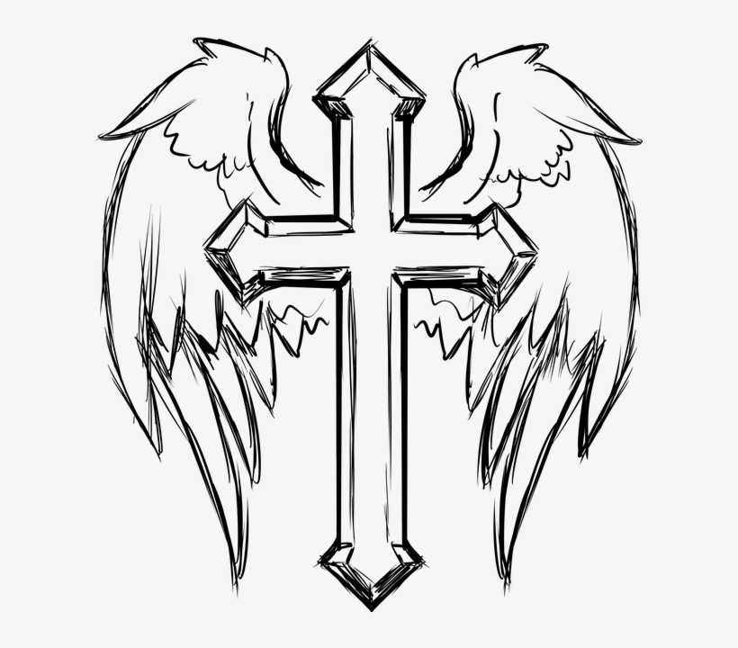 Catholic, Christ, Christian, Church, Cross, Crucifix - Cool Cross Coloring Pages, transparent png #427536