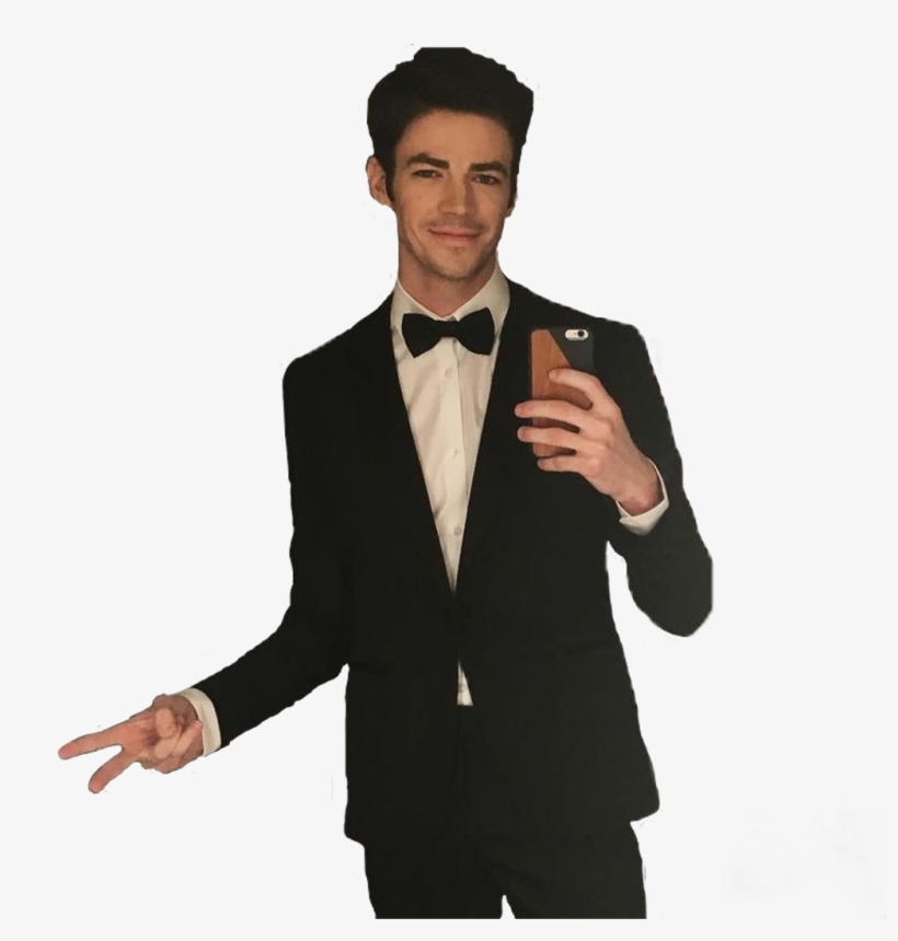 Barryallen Theflash Grantgustin Freetoedit - Grant Gustin De Terno, transparent png #427833