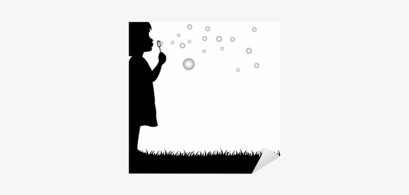 Little Girl Blowing Soap Bubbles Sticker • Pixers® - Soap Bubble, transparent png #427975