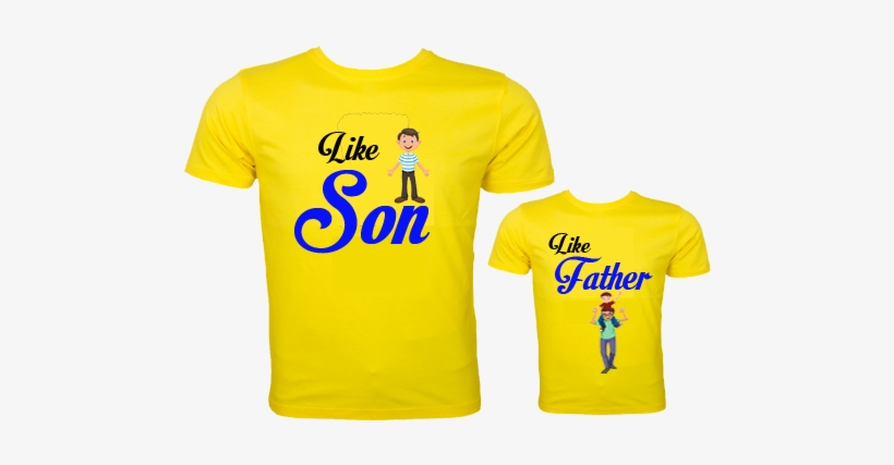 Father And Son Couple Shirt, transparent png #428178