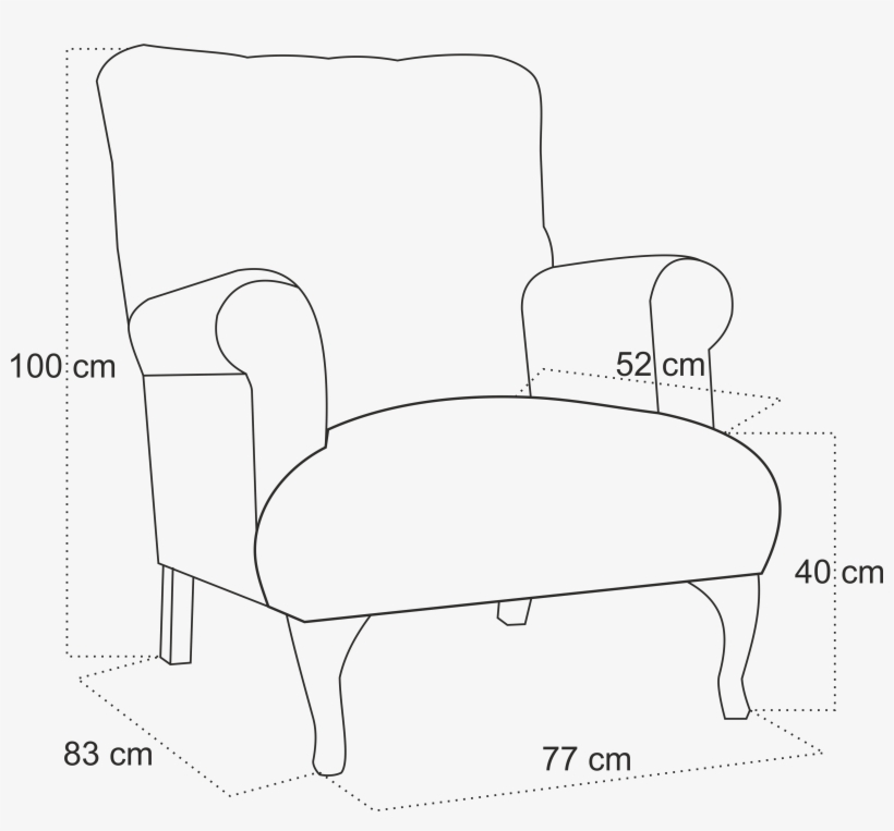 King Armchair - Wing Chair, transparent png #428391