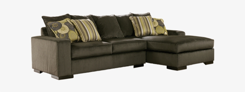 Sectionals - Ashley Furniture Freestyle Pewter Right Arm Facing, transparent png #428684