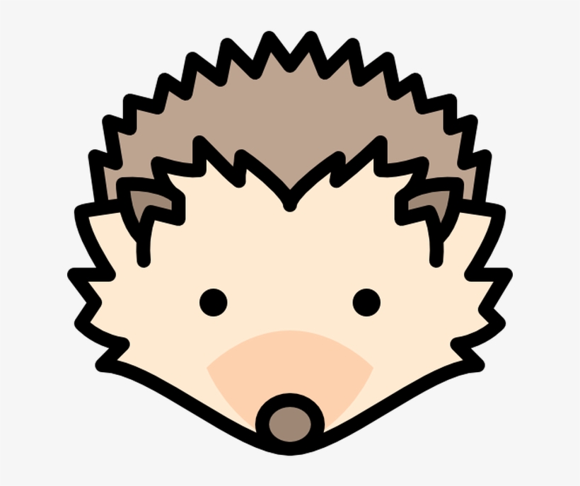 Free Download Hedgehog Face Silhouette Clipart The - Hedgehog Face Silhouette, transparent png #428893