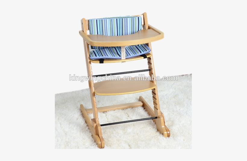 Solid Beech Wood Baby High Chair - Folding Chair, transparent png #429224