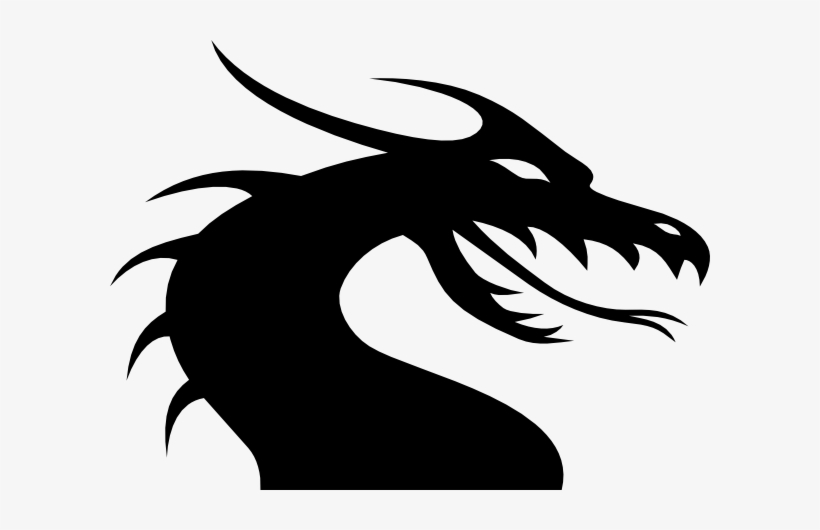 Simple Dragon Images - Dragon Head Silhouette, transparent png #429305