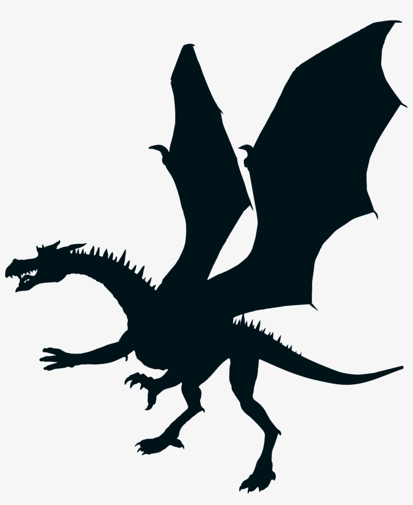 This Free Icons Png Design Of Green Dragon Silhouette, transparent png #429329