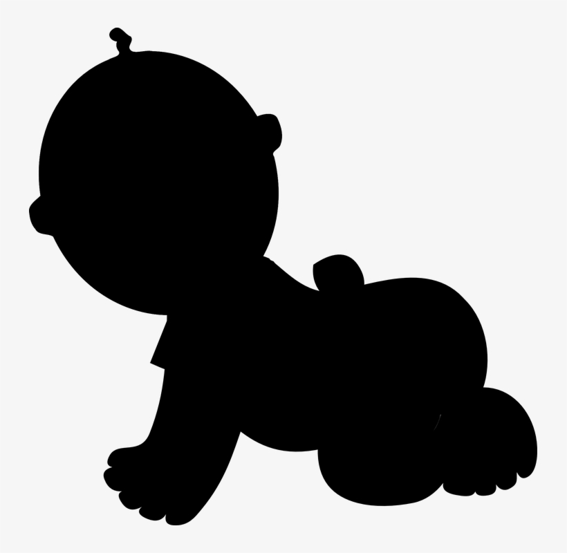 Baby Silhouette Clip Art At Clker Com Vector Clip Art - Baby Silhouette, transparent png #429420