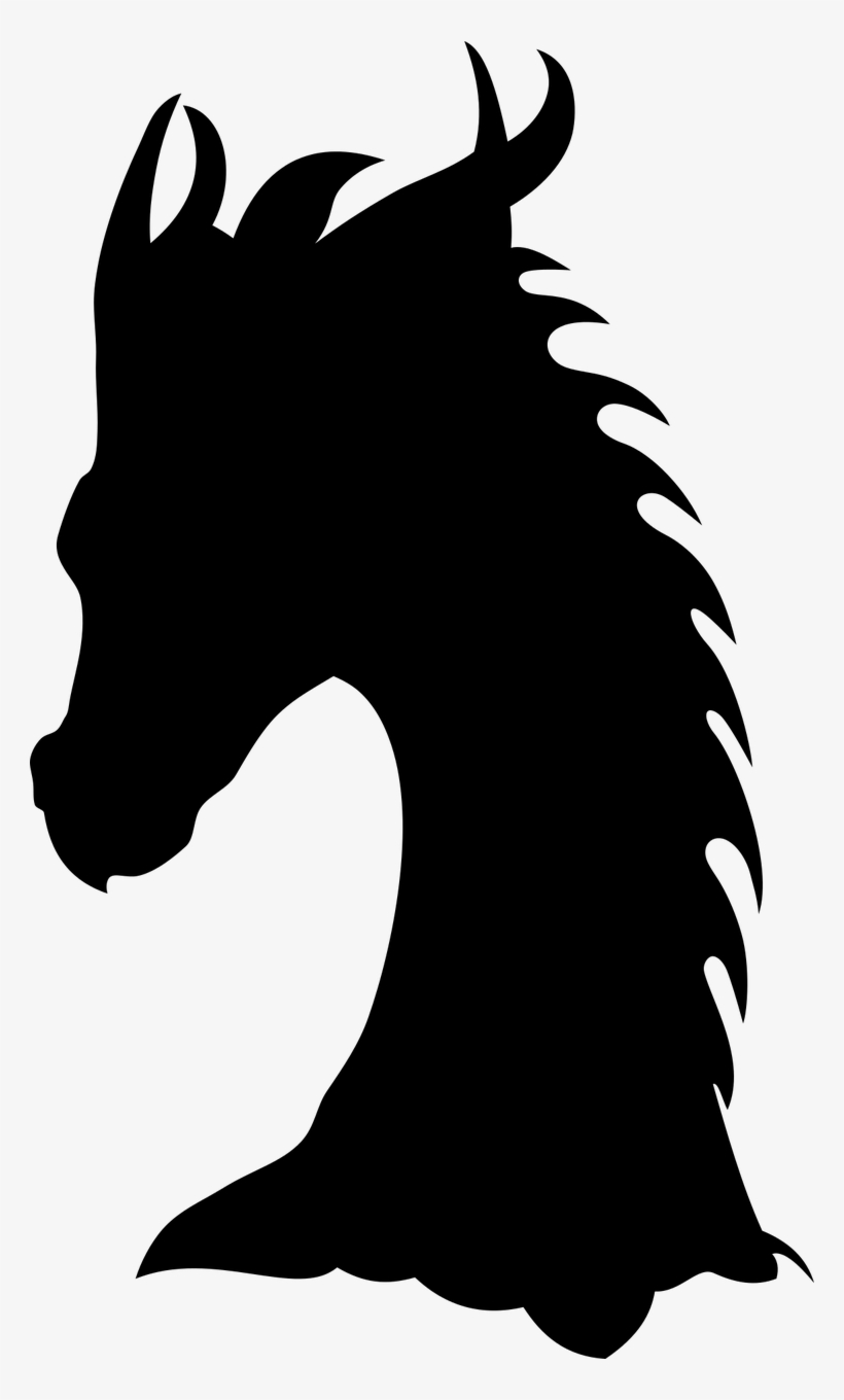 Dragon, Die Silhouette, Der Leiter Der, Schwarz - Dragon Head Dragon Silhouette, transparent png #429445