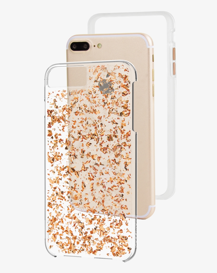 Cmi Iphone 8 Plus Karat Rosegold Cm036166 4 2 - Case-mate Cover For Iphone 7 Plus - Rose Gold Karat, transparent png #429449