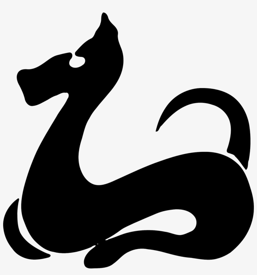 Dragon Silhouette Black - Chinese Zodiac Dog Icon, transparent png #429688