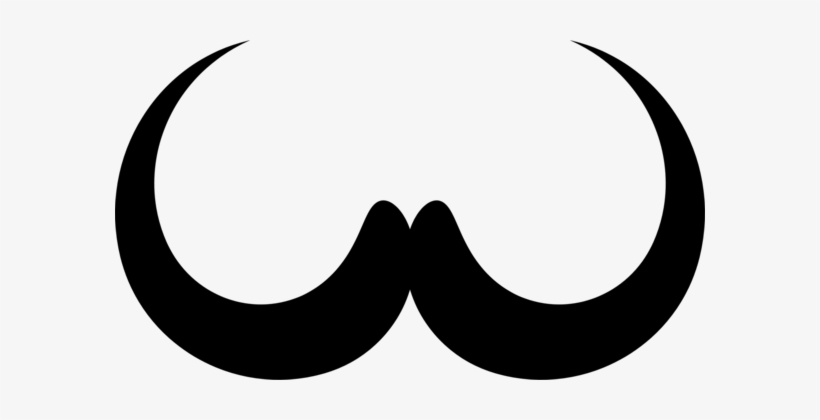 Handlebar Moustache Silhouette Beard Hairstyle - Mustache Silhouette, transparent png #429826