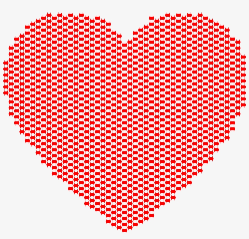 Heart Double Arrows Clip Free - Perforated Tiles For Raised Floor, transparent png #429862