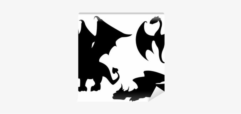 Crying Dragon Silhouette, transparent png #429915