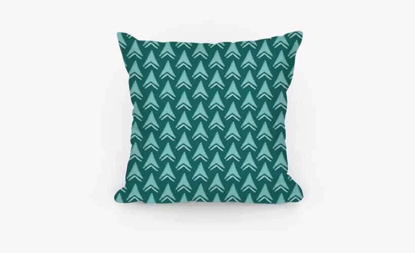 Teal Arrow Pattern Pillow - Cushion, transparent png #429978