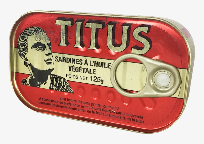 Wawa B 0150 Layer-80 - Titus Sardines 1 Can 125g, transparent png #4200086