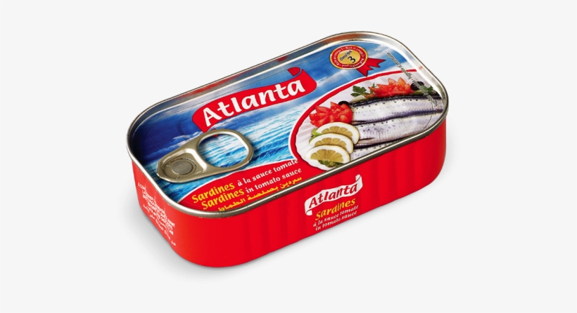 Sardine In Tomato Sauce Atlanta 125g - Sardine Au Sauce Tomate, transparent png #4200127