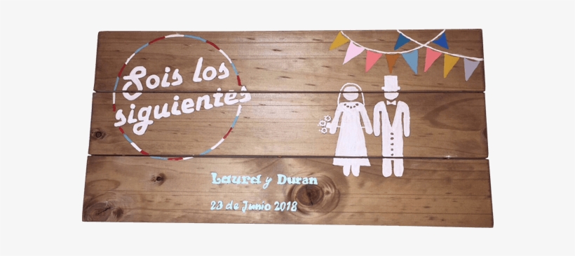 Cartel De Madera Vintage Boda - Box, transparent png #4201345