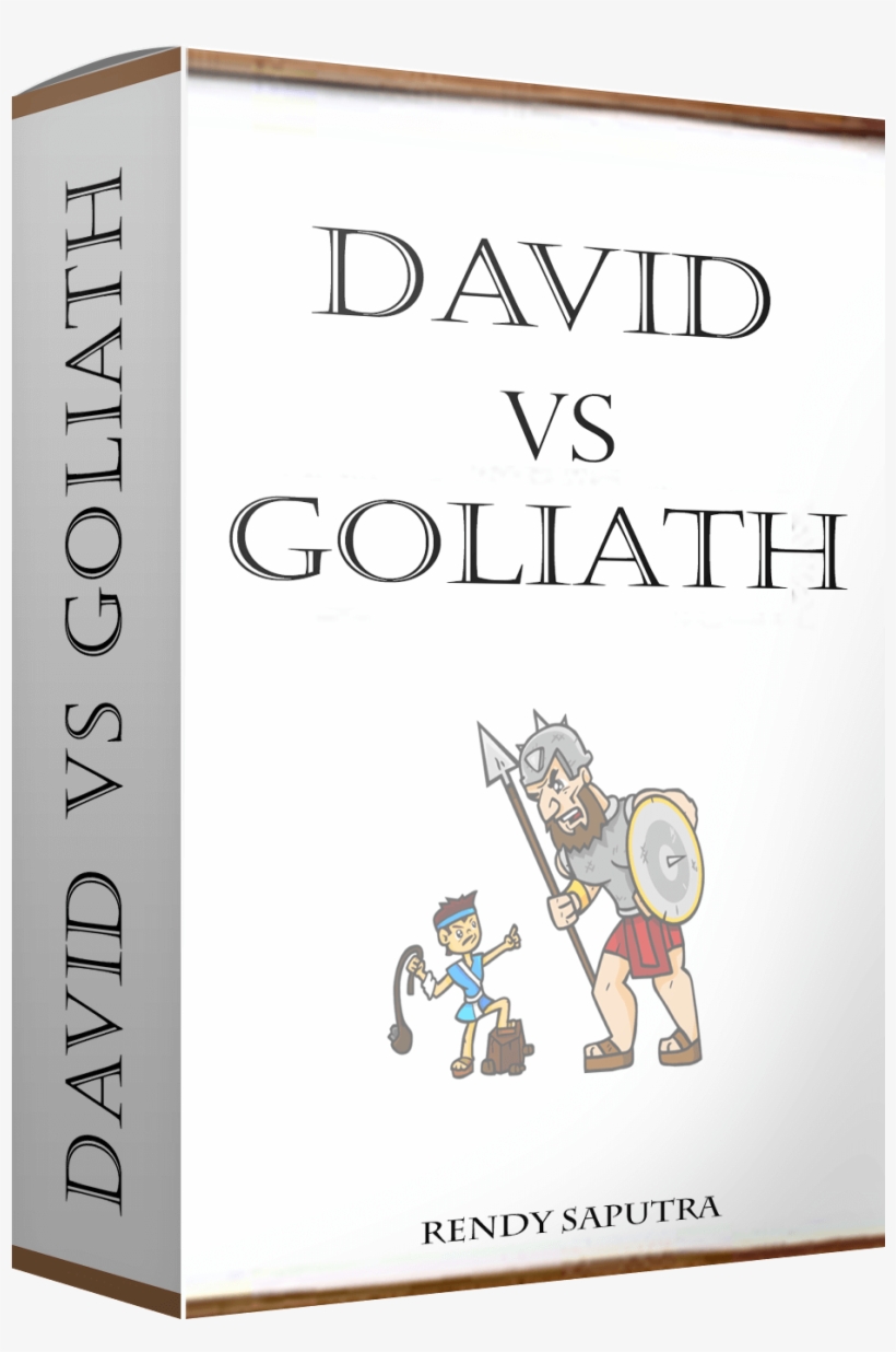 David Vs Goliath 2 - Cartoon, transparent png #4201581