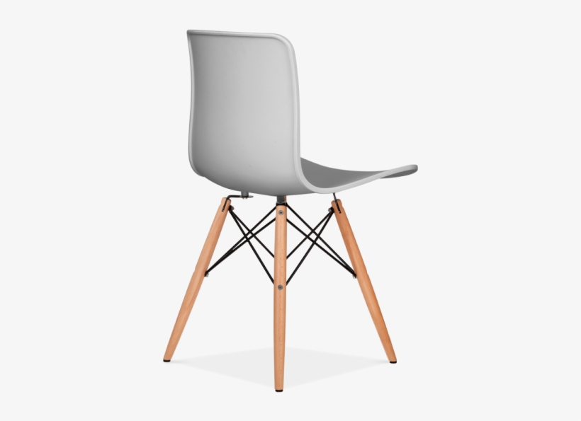Eames Inspired Silla Berlín Con Patas Eiffel De Madera - La Valley - Eames Style Dsw Molded Plastic Shell Dining, transparent png #4201880