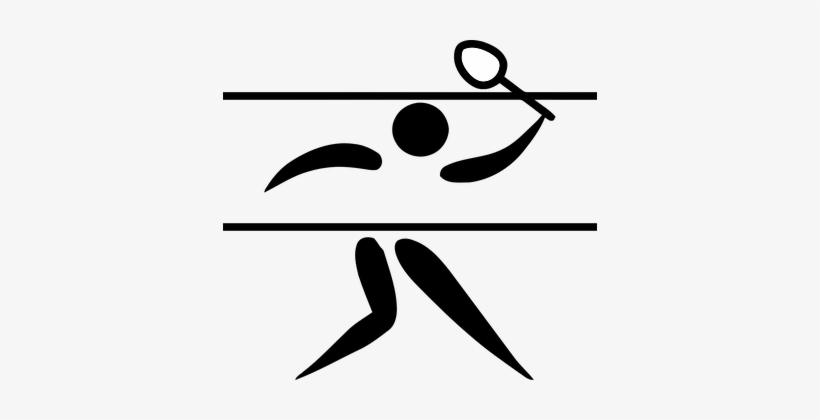 Badminton Sports Logo Pictogram Olympics S - Badminton Olympic Pictogram, transparent png #4201922