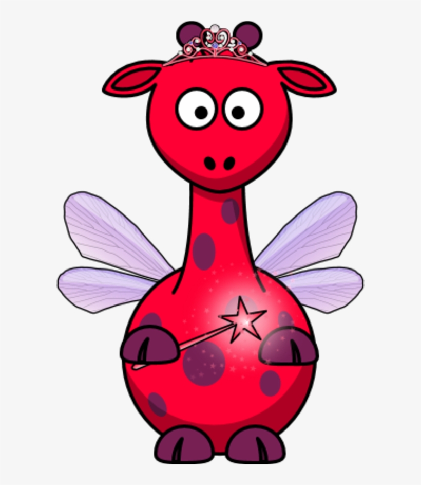 Giraffe As A Fairy - Clip Art, transparent png #4202008