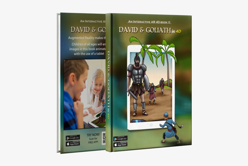 David & Goliath 4d Story Book - Pc Game, transparent png #4202159