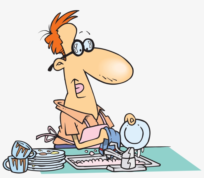 Dishes Cliparts - Do The Dishes Cartoon, transparent png #4202519