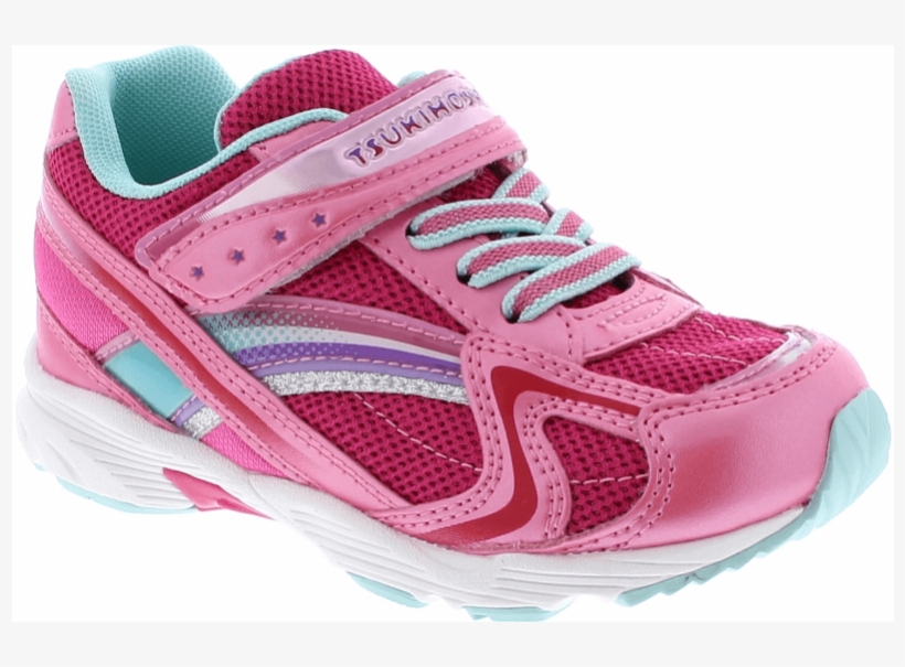 Tsukihoshi Kids Glitz Hot Pink/mint - Sneakers, transparent png #4202579