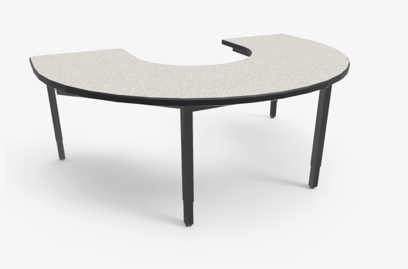 Horseshoe Lobo Table With Laminate Top Big Paw Adjustable - Lamination, transparent png #4202833
