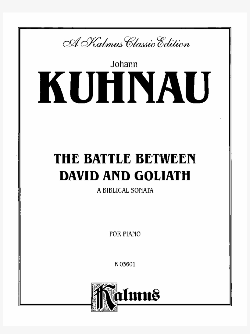 Sonata David And Goliath Thumbnail - Three Duets, Op. 80, transparent png #4202836