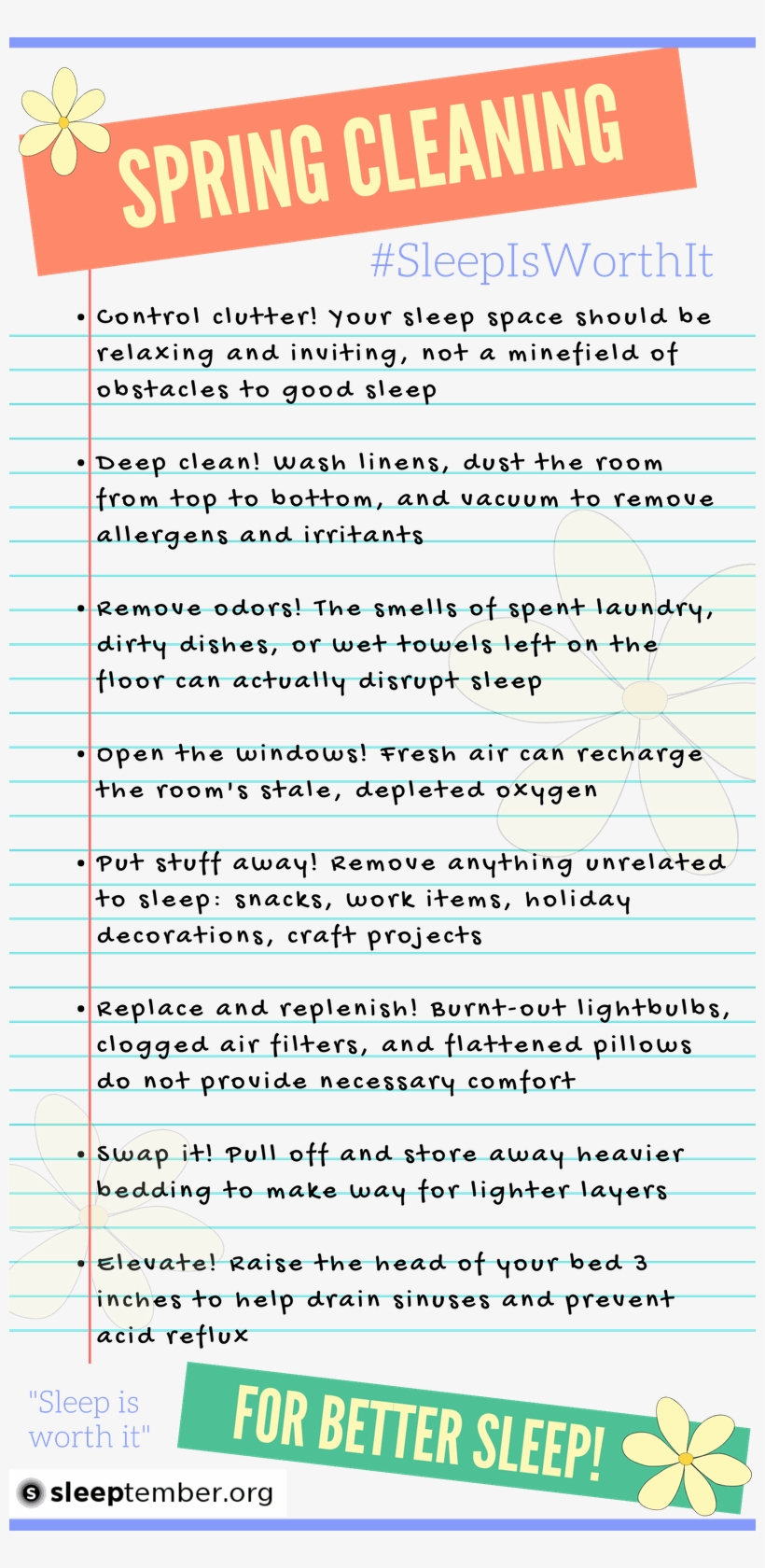 Spring Cleaning For Better Sleep Checklist Cleaning Free