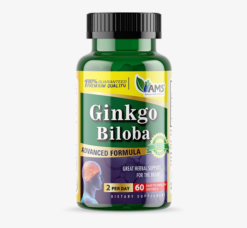 60 Softgels - $29 - - Ams Ginkgo Biloba, transparent png #4203288
