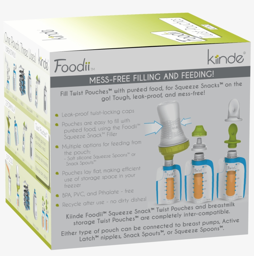 Foodii™ Pouches - Box, transparent png #4203405